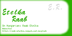 etelka raab business card